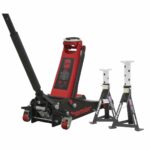 Trolley Jack 2.5tonne & Axle Stands (Pair) 3tonne per Stand Combo