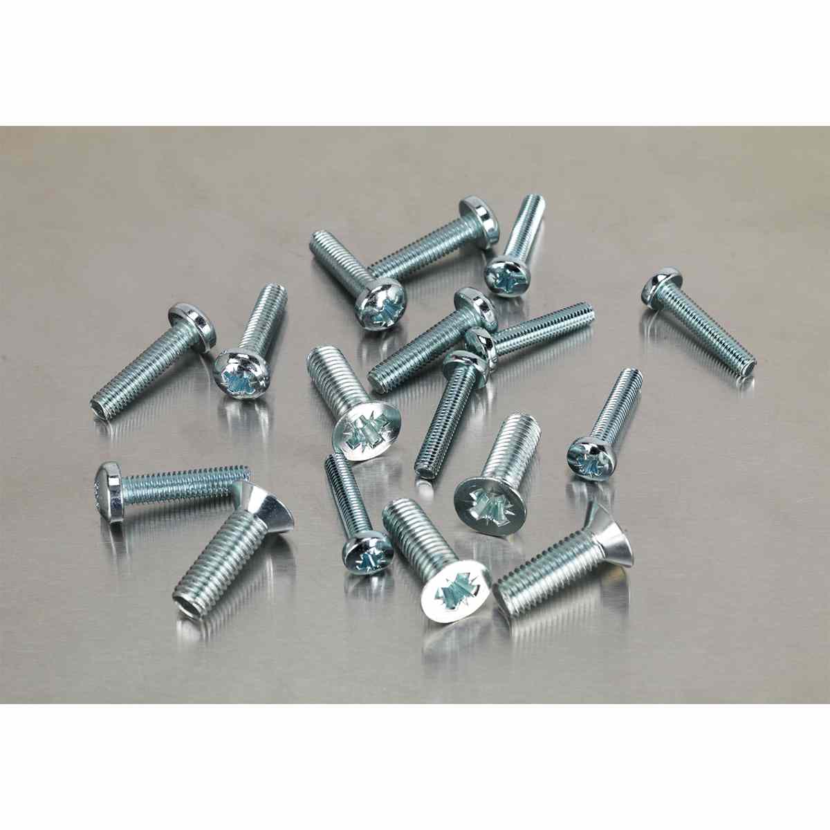 Machine (Body) Screw Assortment 264pc M5-M8 Countersunk & Pan Head Pozi - Metric