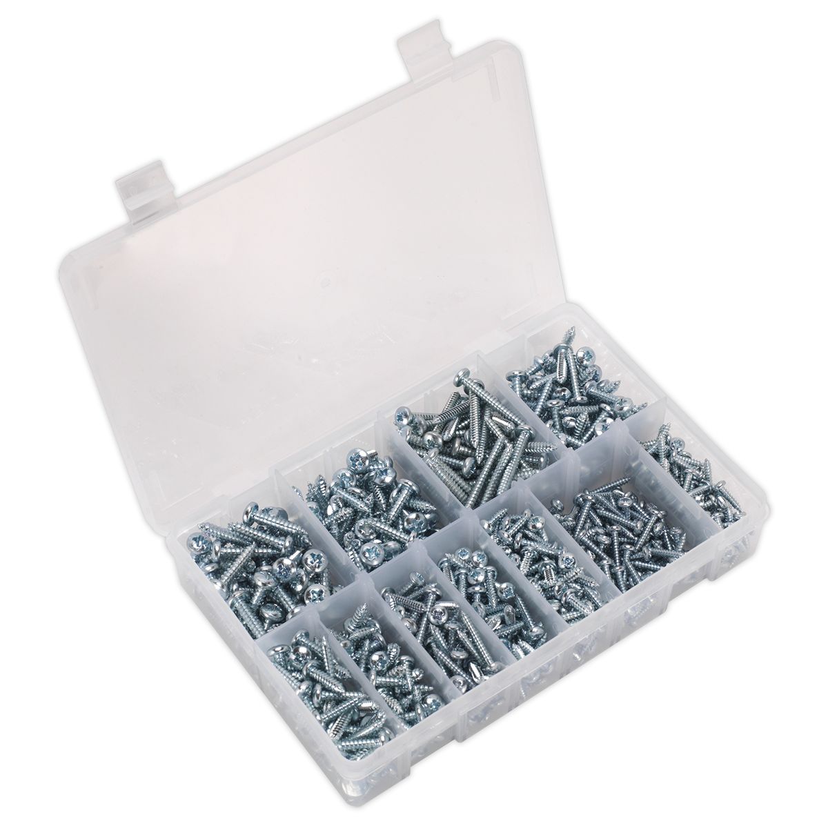 Self Tapping Screw Assortment DIN 7981CZ 700pc Pan Head Pozi Zinc - Image 4