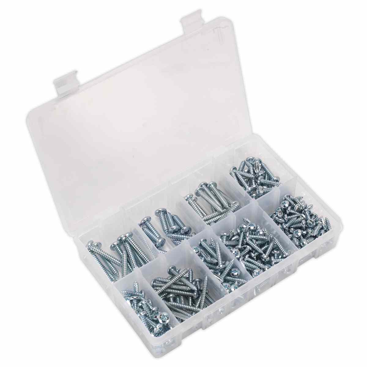 Self Tapping Screw Assortment DIN 798CZ 305pc Pan Head Pozi Zinc - Image 2