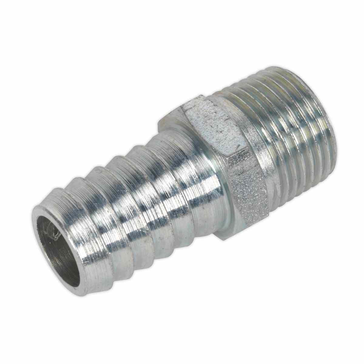Screwed Tailpiece Male 3/8BSPT - 1/2" Hose Pack of 5"