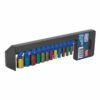 Multi-Coloured Socket Set 12pc 1/4Sq Drive 6pt WallDrive? Metric"