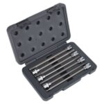 Hex Socket Bit Set 7pc 3/8inSq Drive 200mm