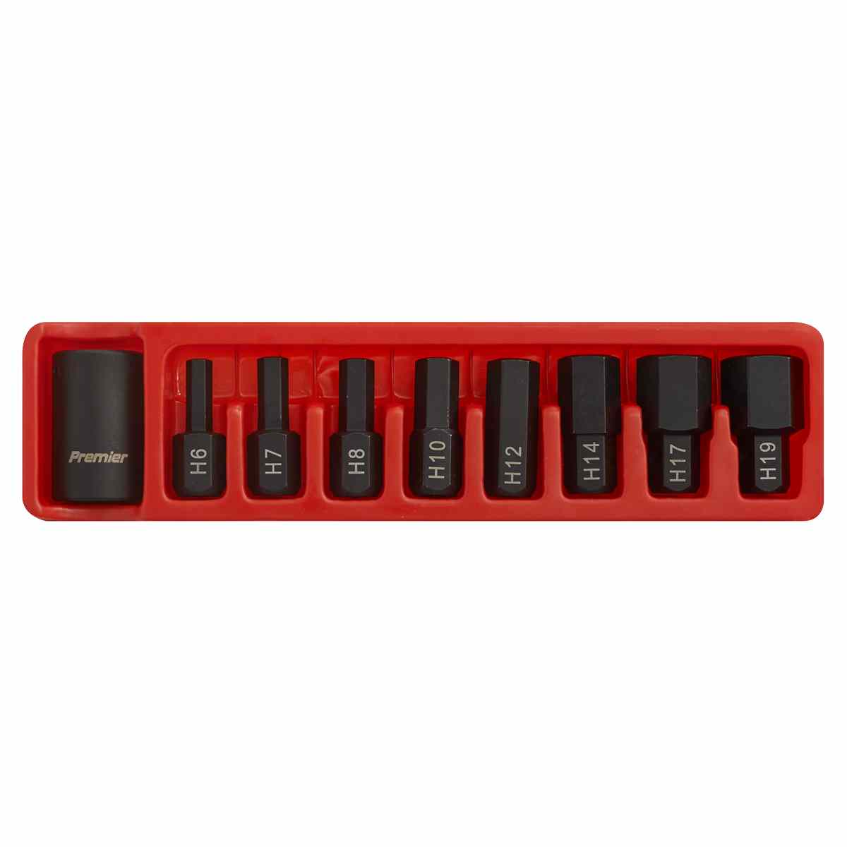 Impact Hex Bit & Holder Set 9pc 1/2inSq Drive - Image 2