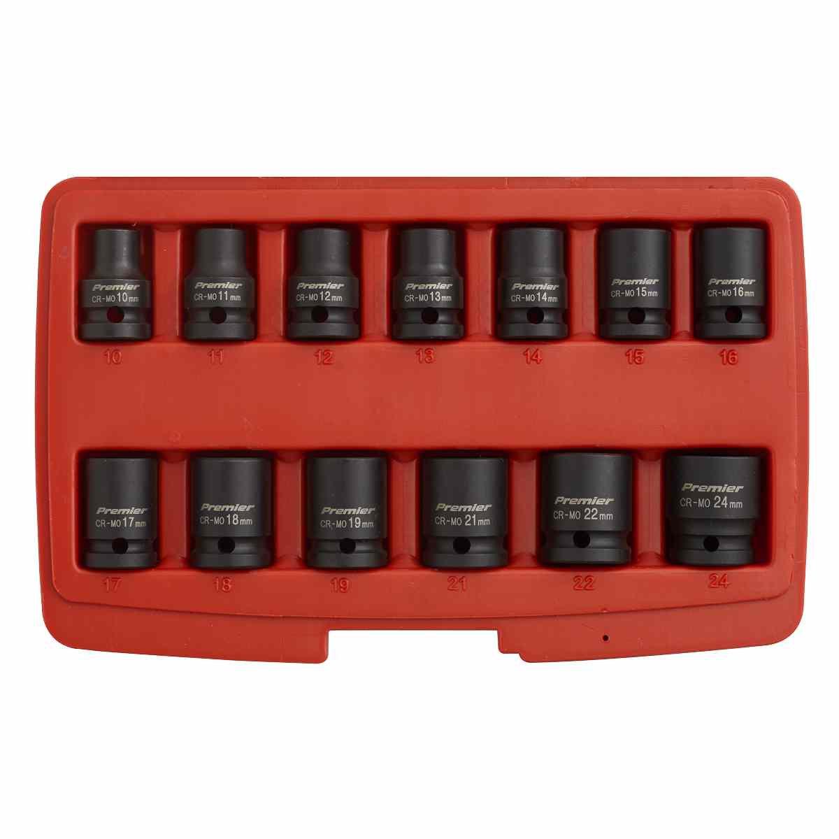 Impact Socket Set 13pc 1/2inSq Drive 12pt - Image 2