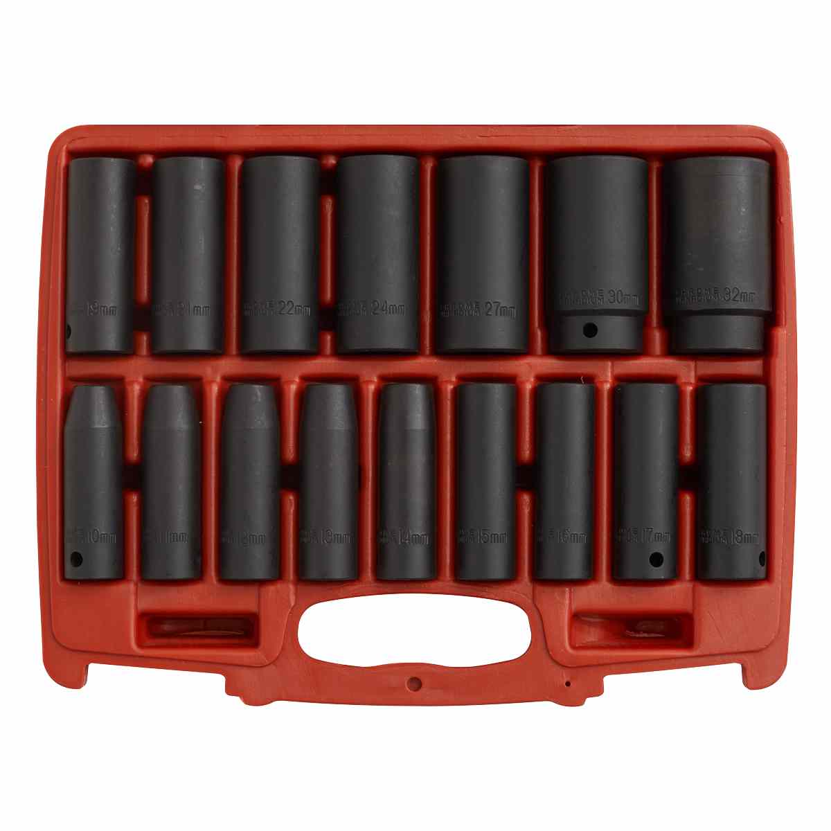 Impact Socket Set 16pc 1/2inSq Drive Deep Metric - Image 2