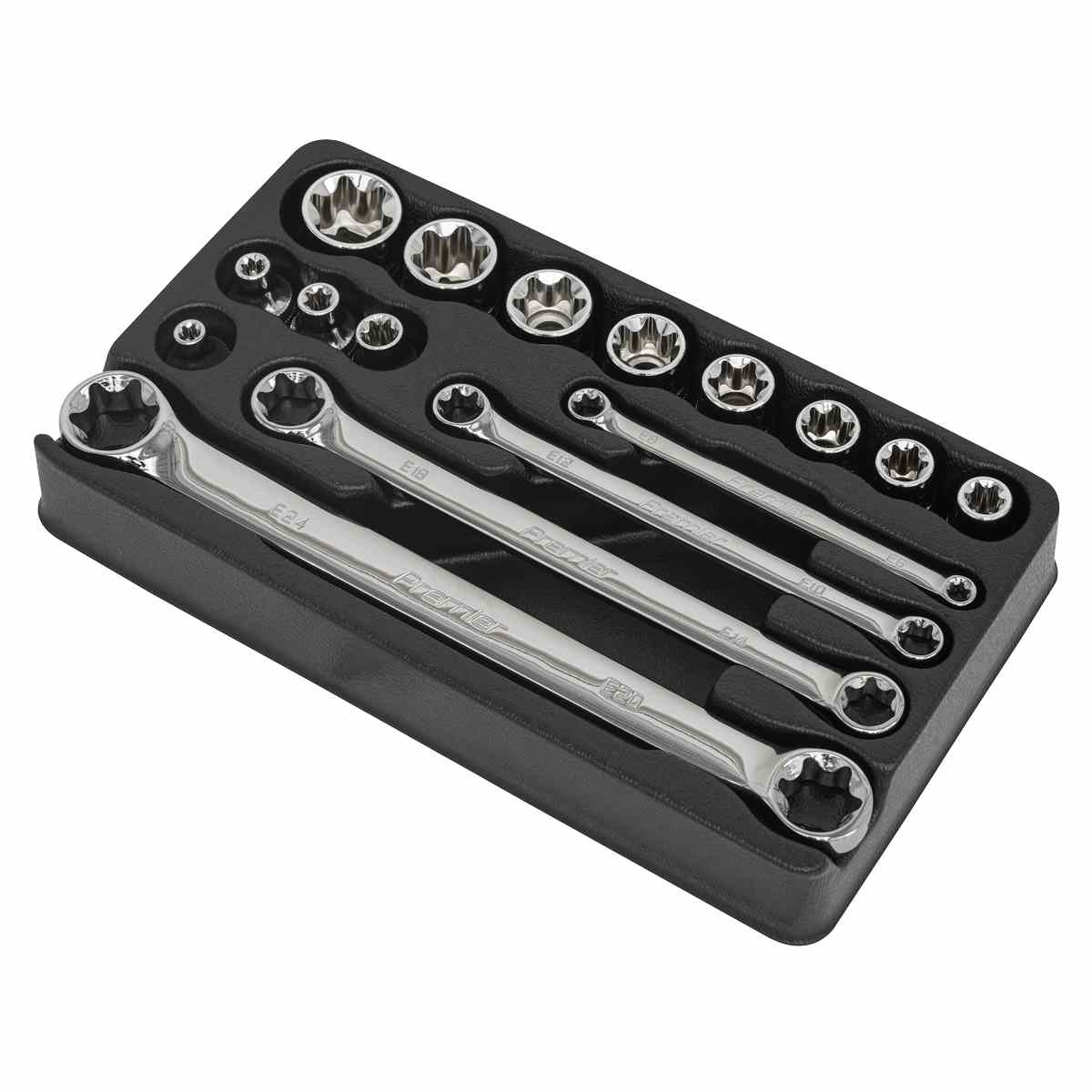 TRX-Star* 3/8inSq Drive Socket & Spanner Set 16pc - Image 2