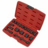 Impact Socket Set 17pc 3/8inSq Drive Metric
