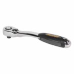 Ratchet Wrench 1/4inSq Drive Offset Pear-Head with Flip Reverse