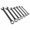 Combination Ratchet Spanner Set 7pc Black Series Metric - Image 6