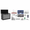 Topchest 10 Drawer with Ball Bearing Slides - Black & 140pc Tool Kit - Image 2