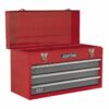 Tool Chest 3 Drawer Portable with Ball Bearing Slides - Red/Grey - Image 5