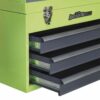 Tool Chest 3 Drawer Portable with Ball Bearing Slides - Hi-Vis Green/Grey - Image 6