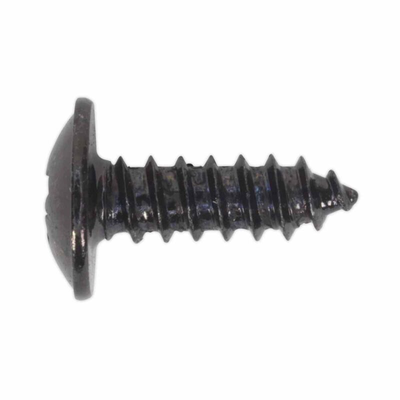 Self Tapping Screw 4.2 x 13mm Flanged Head Black Pozi Pack of 100