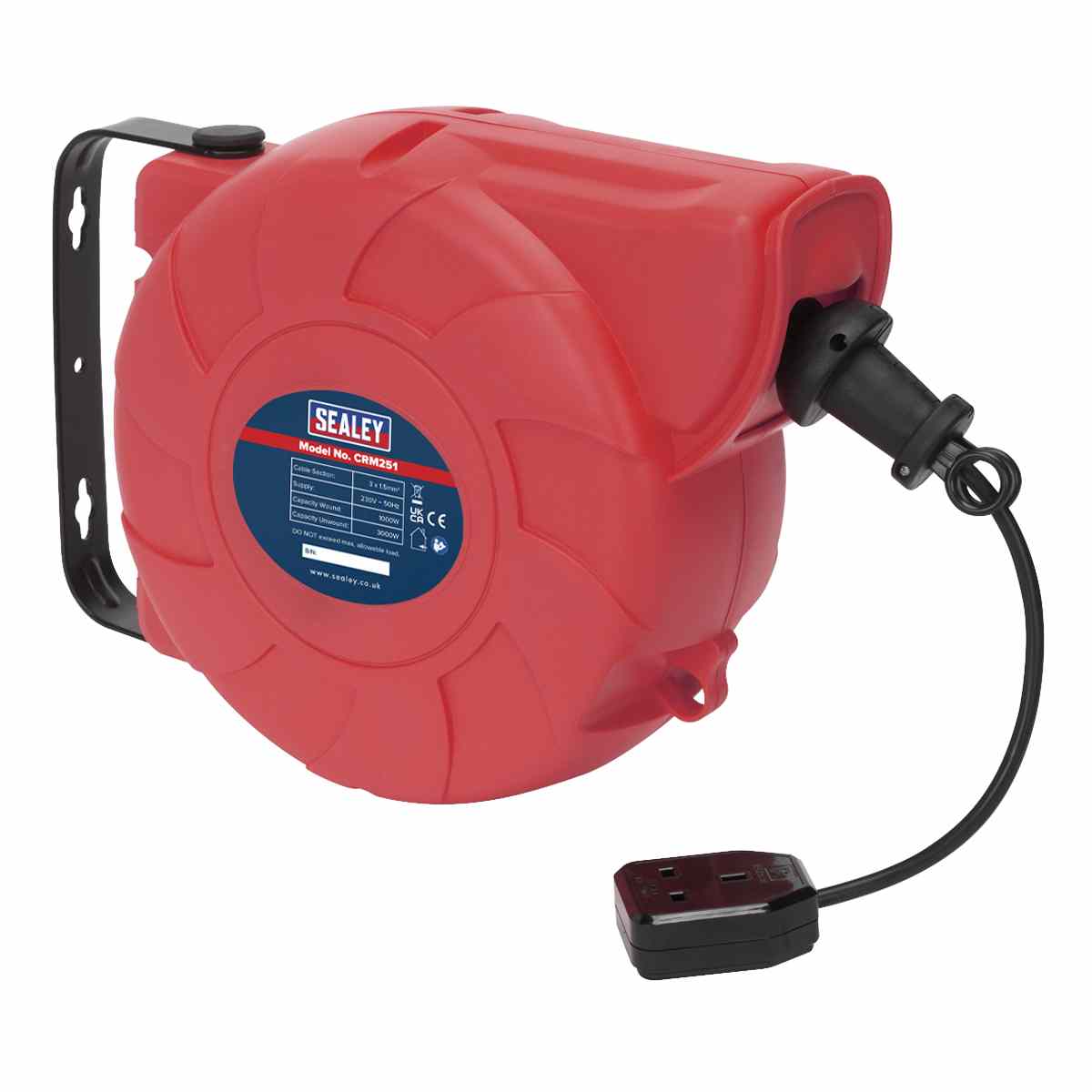 Cable Reel System Retractable 25m 1 x 230V Socket - Image 2