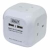 Extension Cable Cube 1.4m 4 x 230V & 2 x USB Sockets - White - Image 3