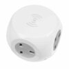 Extension Cable Cube 1.4m 3 x 230V & 3 x USB Sockets & Wireless Charging Pad - Image 3