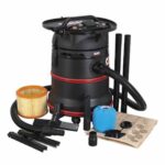 Vacuum Cleaner Industrial Wet/Dry 35L 1200W/230V Plastic Drum M Class Filtration Self-Clean Filter