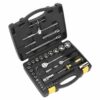 Topchest & Rollcab Combination 6 Drawer Ball-Bearing Slides - Hi-Vis Green/Grey & 128pc Tool Kit - Image 15