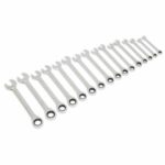 Combination Ratchet Spanner Set 16pc Metric