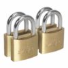 Brass Body Padlock with Brass Cylinder 40mm Keyed Alike Pack of 4