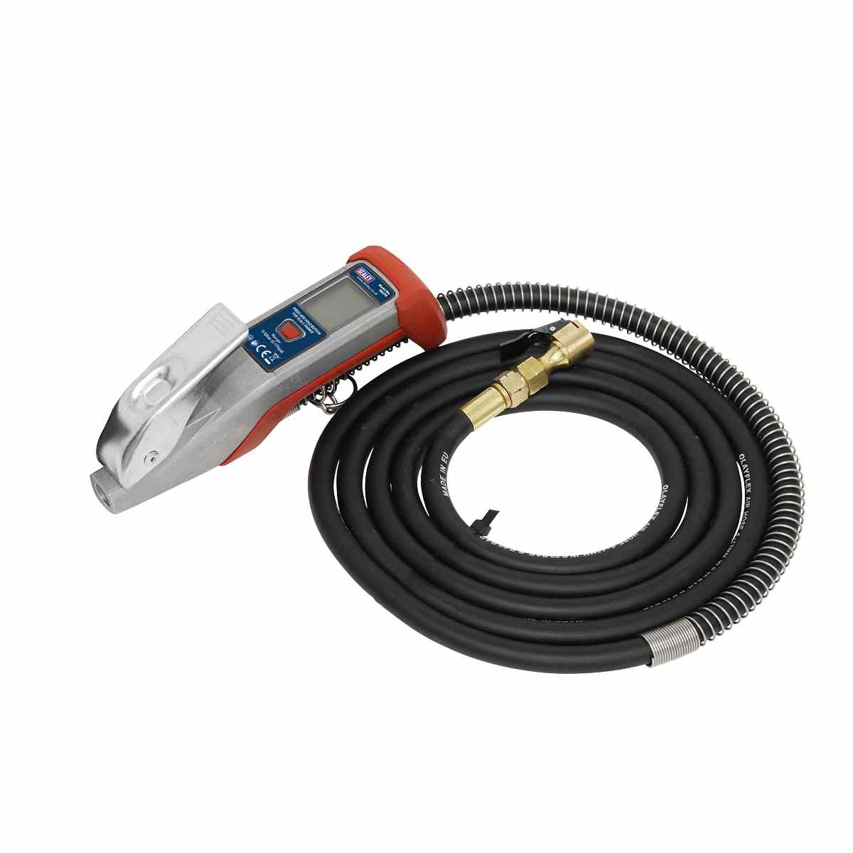 Digital Tyre Inflator 2.7m Hose with Clip-On Connector - Image 3