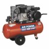 Air Compressor 50L Belt Drive 3hp with Cast Cylinders & Wheels