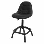 Workshop Stool Pneumatic with Adjustable Height Swivel Seat & Back Rest