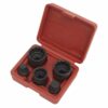Impact Hub Socket & Socket Bit Set 5pc 12-Point 1/2inSq Drive