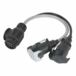 Conversion Lead 13-Pin Euro to 7-Pin N & S Type Plugs 12V