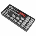 Tool Tray with Socket Set 26pc 1/2inSq Drive
