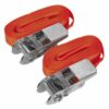 Self-Securing Ratchet Tie Down 25mm x 4.5m 500kg Breaking Strength - Pair - Image 2