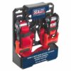 Slide Ratchet Tie Down 32mm x 3m Polyester Webbing with S-Hooks 1200kg Breaking Strength - Image 2