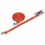 Ratchet Tie Down 25mm x 8m Polyester Webbing 1500kg Breaking Strength