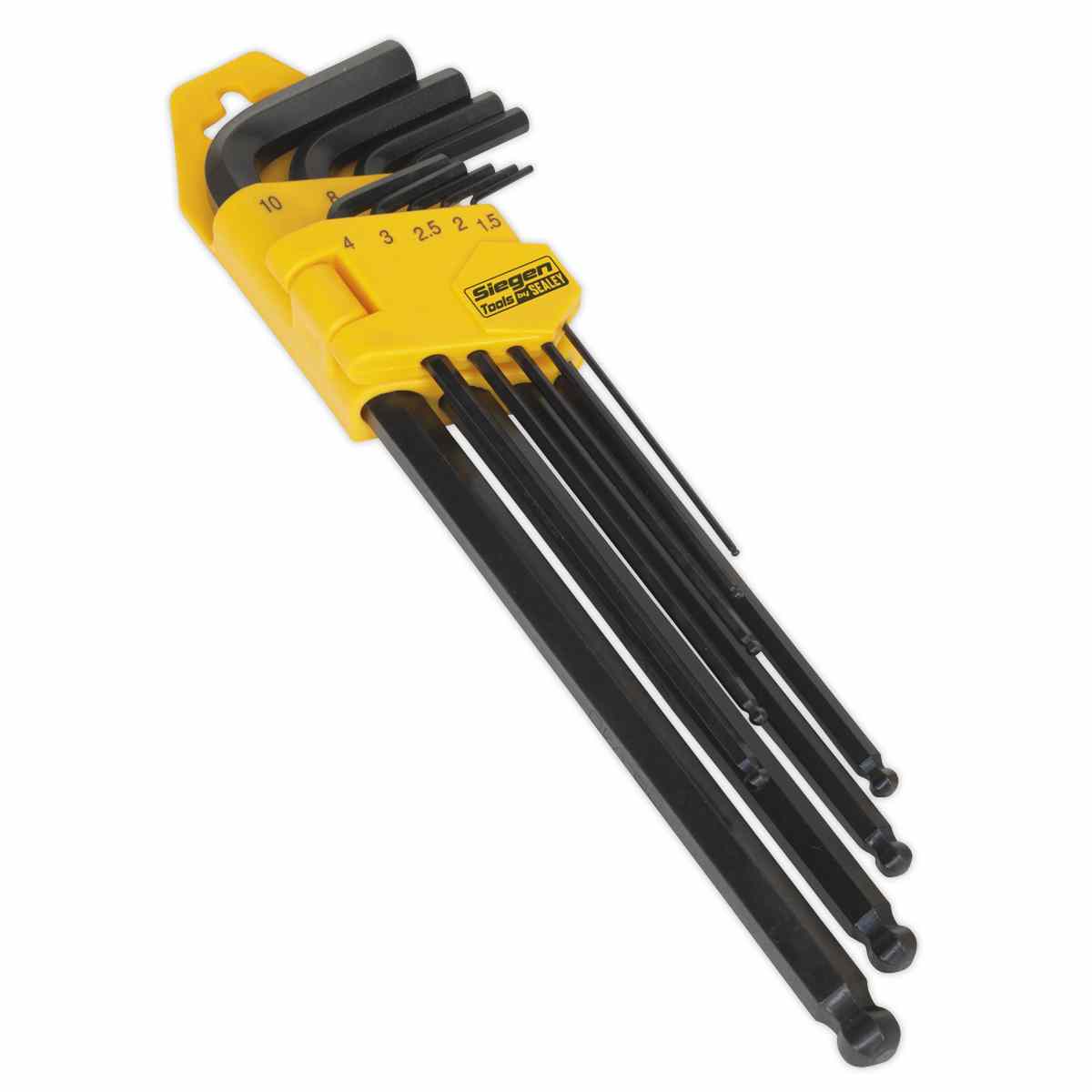 Ball-End Hex Key Set 9pc Extra-Long Metric